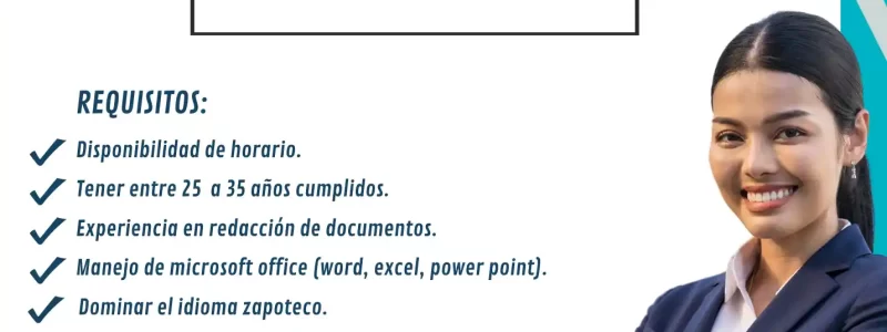 Convocatoria a Secretario(a) para el área de la sindicatura municipal